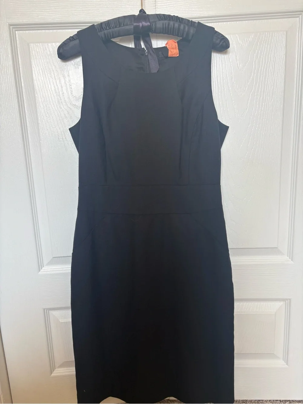 J. Crew Black Sleeveless Sheath Dress